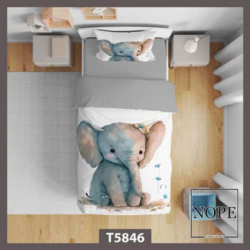 روتختی کودک طرح فانتزی فیل مدل T5846 نوپه هوم