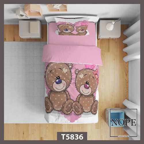 روتختی کودک طرح بچگانه خرس مدل T5836 نوپه هوم