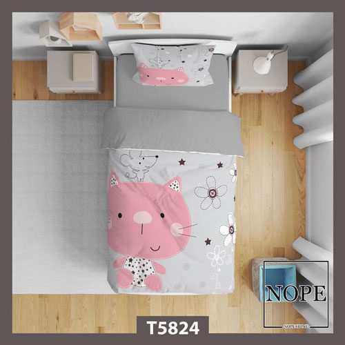 روتختی کودک طرح گربه مدل T5824 نوپه هوم