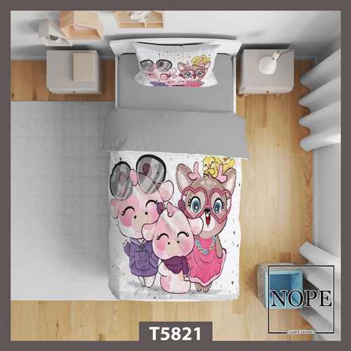 روتختی کودک طرح خانواده خوک مدل T5821 نوپه هوم