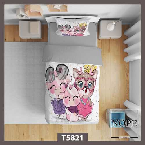 روتختی کودک طرح خانواده خوک مدل T5821 نوپه هوم