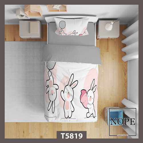 روتختی کودک طرح خرگوش مدل T5819 نوپه هوم