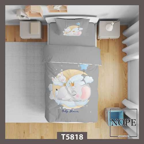 روتختی کودک طرح ماه و فیل کارتونی مدل T5818 نوپه هوم