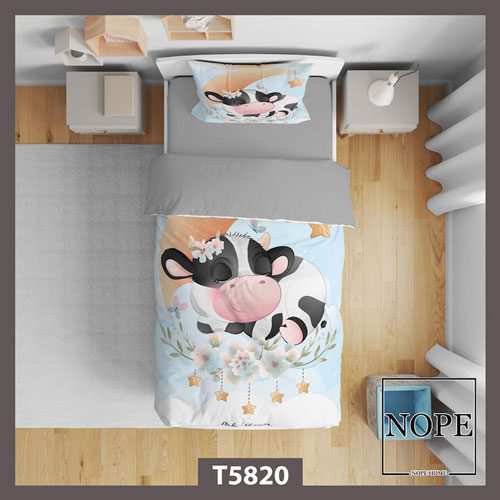 روتختی کودک طرح گاو مدل T5820 نوپه هوم
