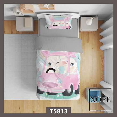 روتختی کودک طرح ماشین مدل T5813 نوپه هوم