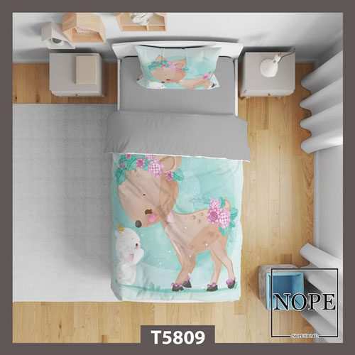 روتختی کودک طرح آهو کارتونی مدل T5809 نوپه هوم