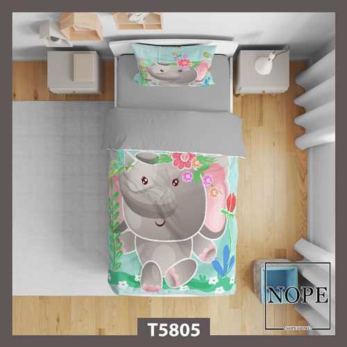 روتختی کودک طرح فیل کارتونی مدل T5805 نوپه هوم