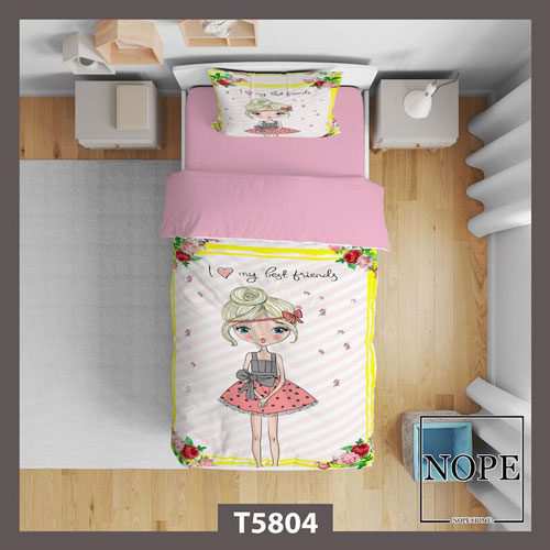 روتختی کودک طرح فانتزی دخترونه مدل T5804 نوپه هوم