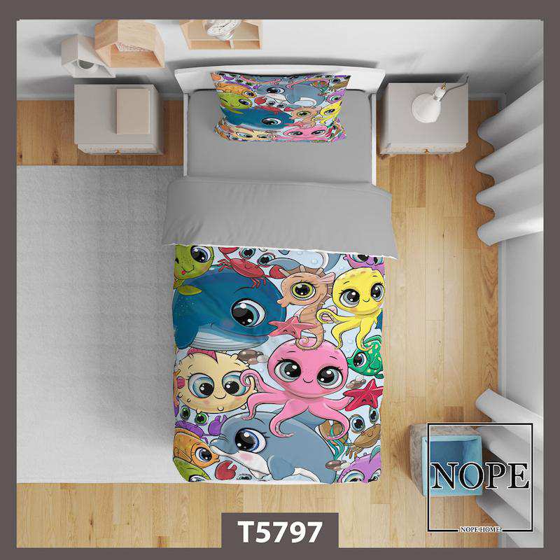 روتختی کودک طرح هشت پا کارتونی مدل T5797 نوپه هوم