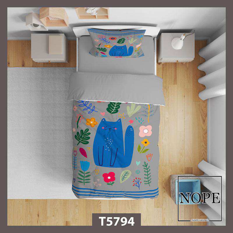 روتختی کودک طرح گربه کارتونی مدل T5794 نوپه هوم