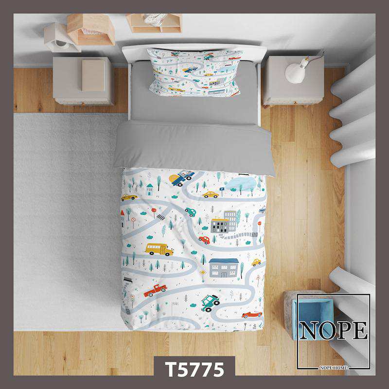 روتختی کودک طرح ماشین ها مدل T5775 نوپه هوم