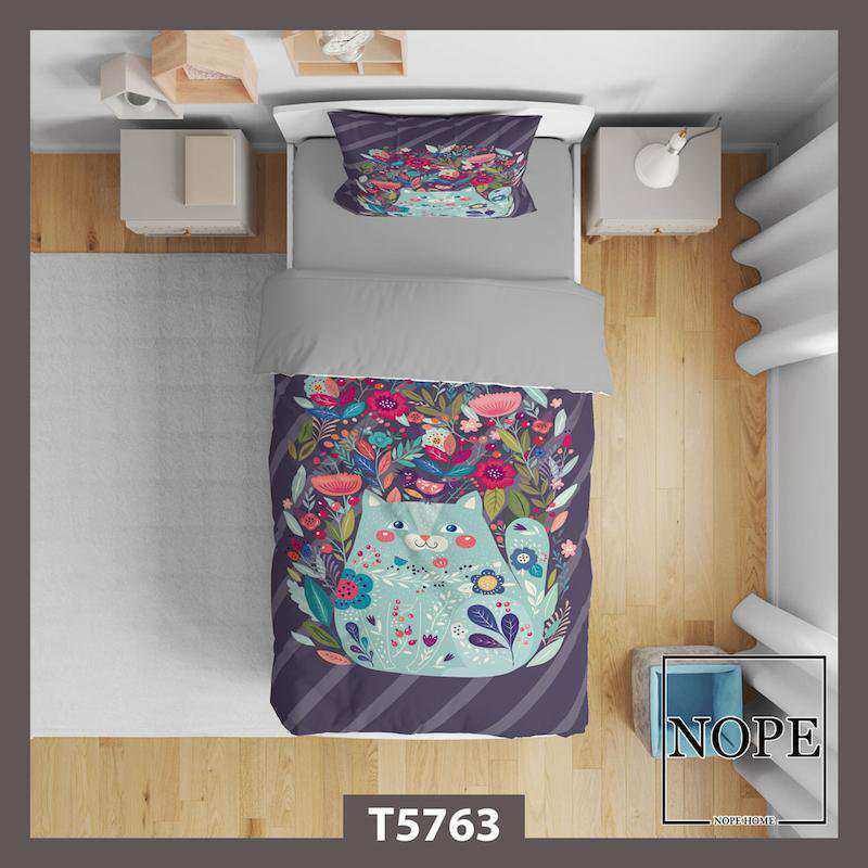 روتختی کودک طرح گربه مدل T5763 نوپه هوم