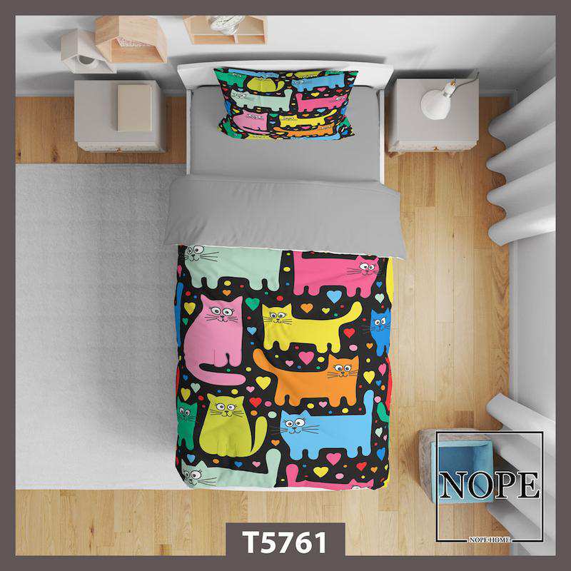 روتختی کودک طرح گربه ها مدل T5761 نوپه هوم