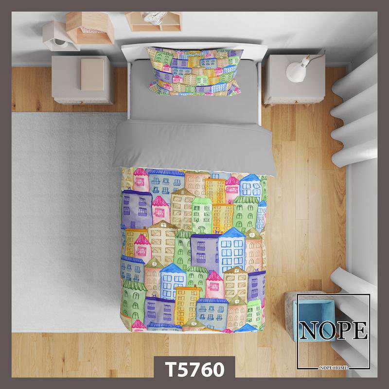 روتختی کودک طرح خونه ها مدل T5760 نوپه هوم