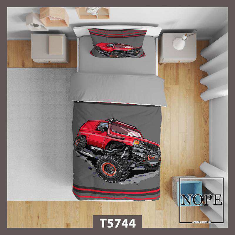 روتختی کودک طرح ماشین مدل T5744 نوپه هوم