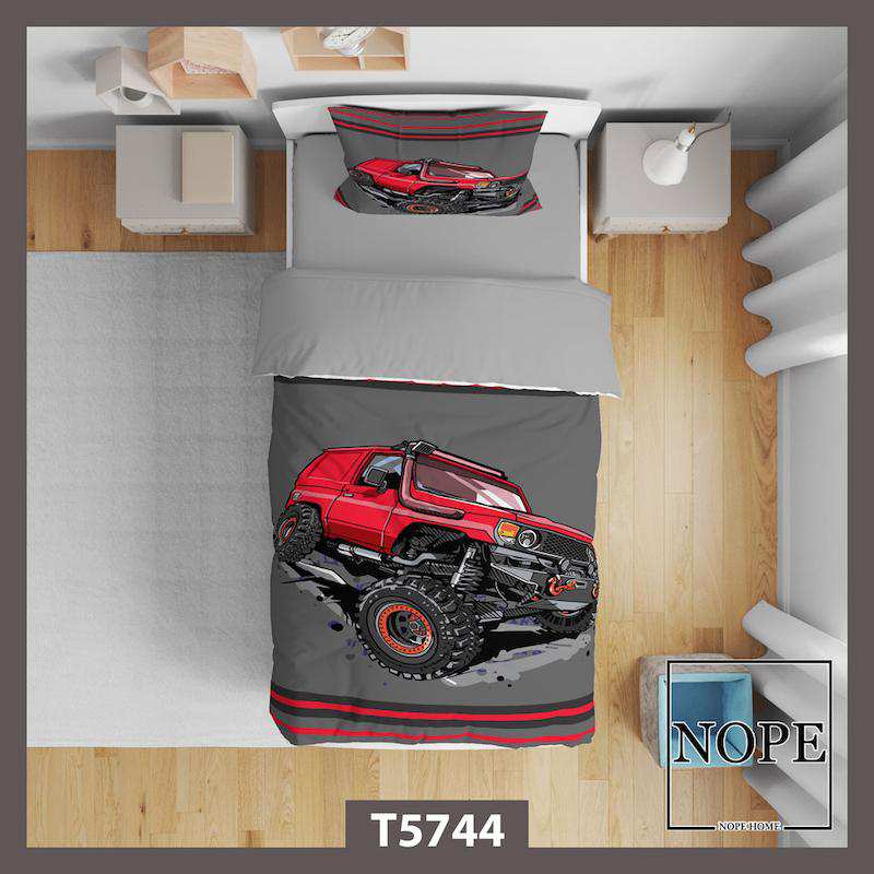 روتختی کودک طرح ماشین مدل T5744 نوپه هوم