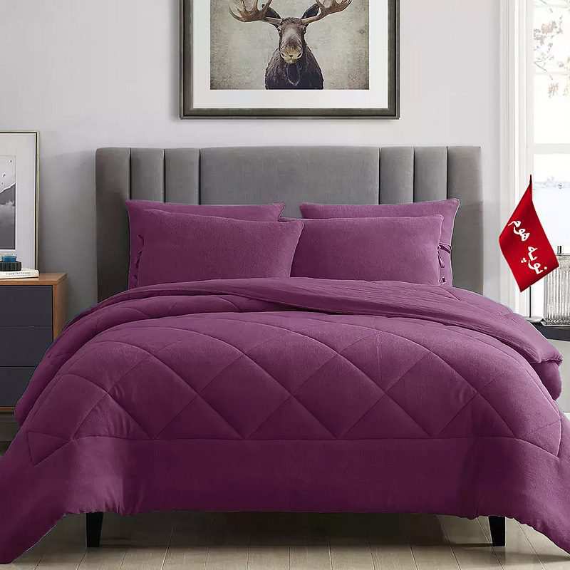 روتختی مینیمال کتان مخمل طرح لوزی نوپه هوم