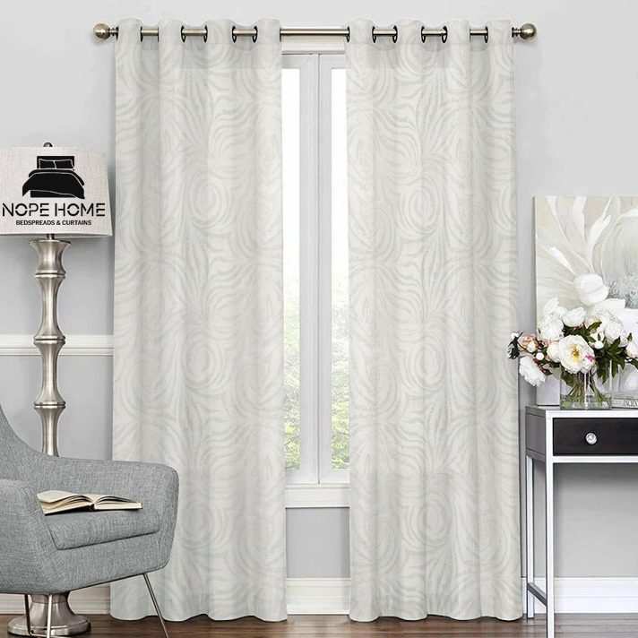 پرده آماده حریر کتان نوپه هوم