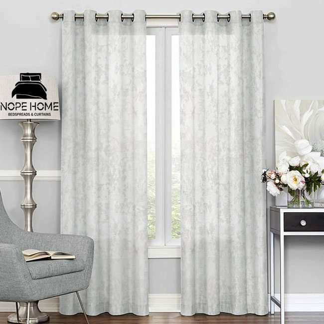 پرده آماده حریر کتان نوپه هوم