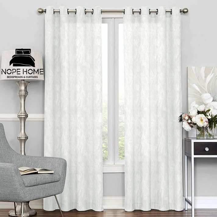 پرده آماده حریر کتان نوپه هوم