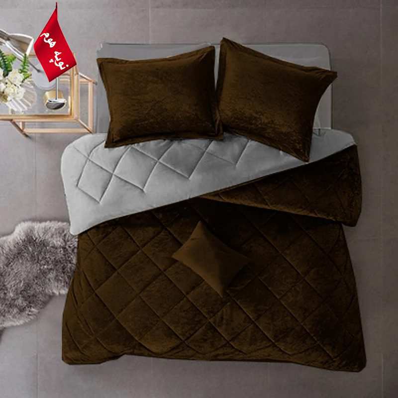 روتختی مینیمال مخمل طرح لوزی نوپه هوم