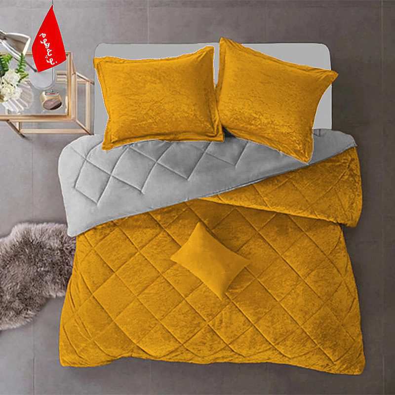 روتختی مینیمال مخمل طرح لوزی نوپه هوم