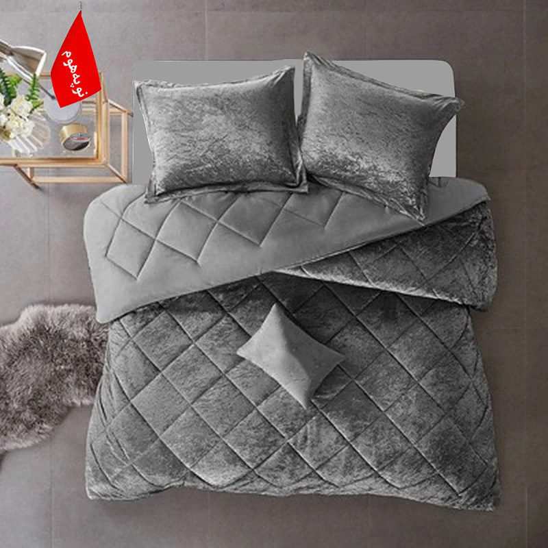 روتختی مینیمال مخمل طرح لوزی نوپه هوم