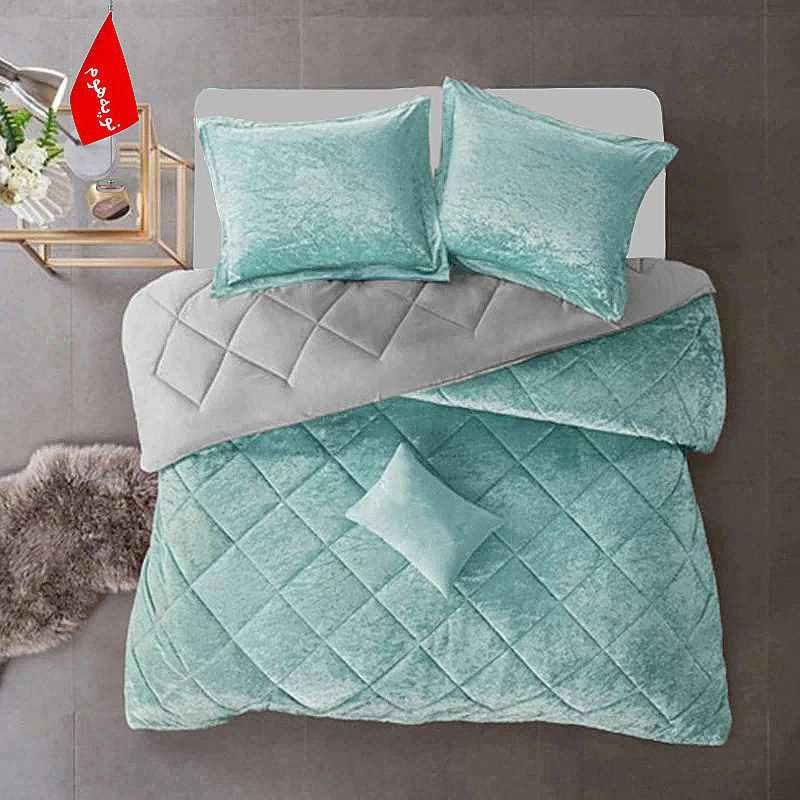 روتختی مینیمال مخمل طرح لوزی نوپه هوم