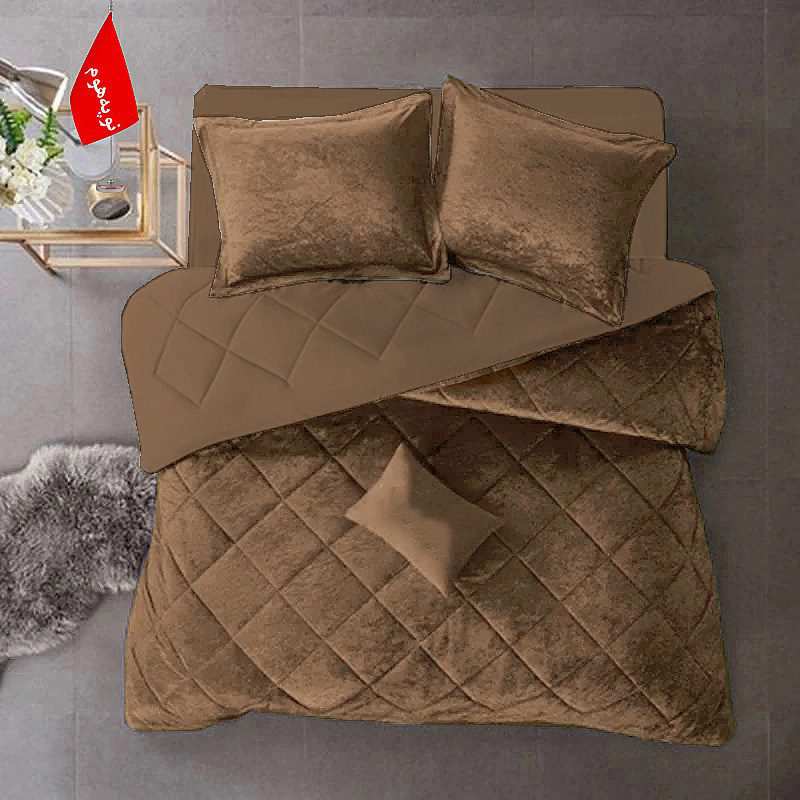 روتختی مینیمال مخمل طرح لوزی نوپه هوم