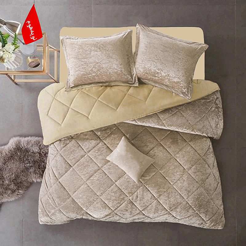 روتختی مینیمال مخمل طرح لوزی نوپه هوم