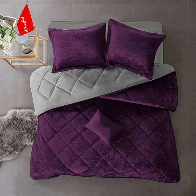 روتختی مینیمال مخمل طرح لوزی نوپه هوم