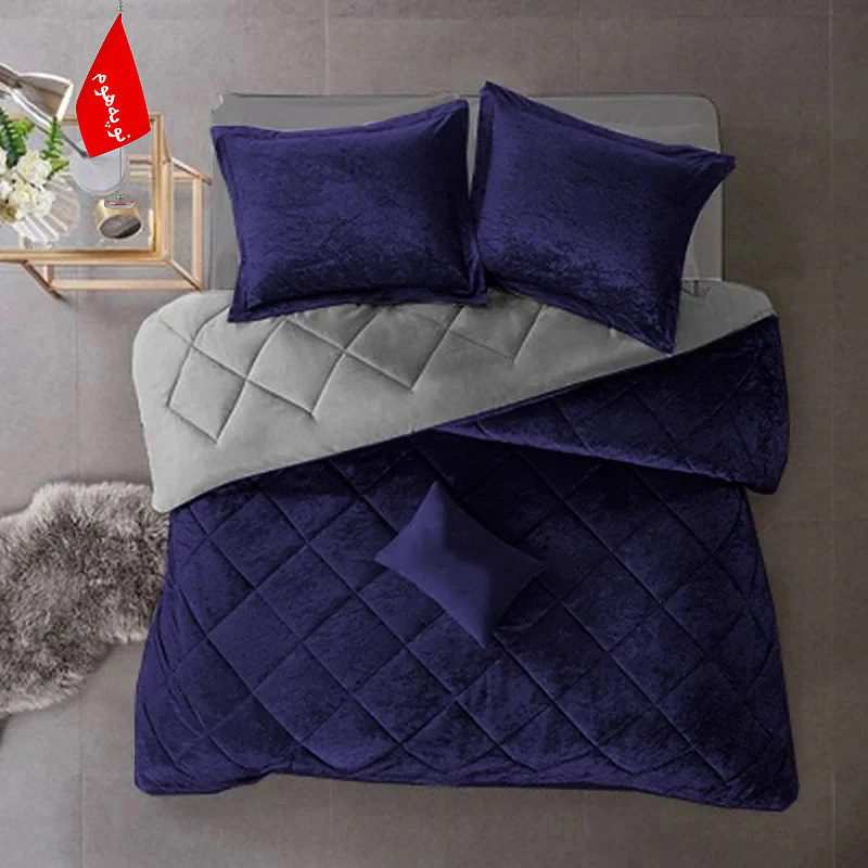 روتختی مینیمال مخمل طرح لوزی نوپه هوم