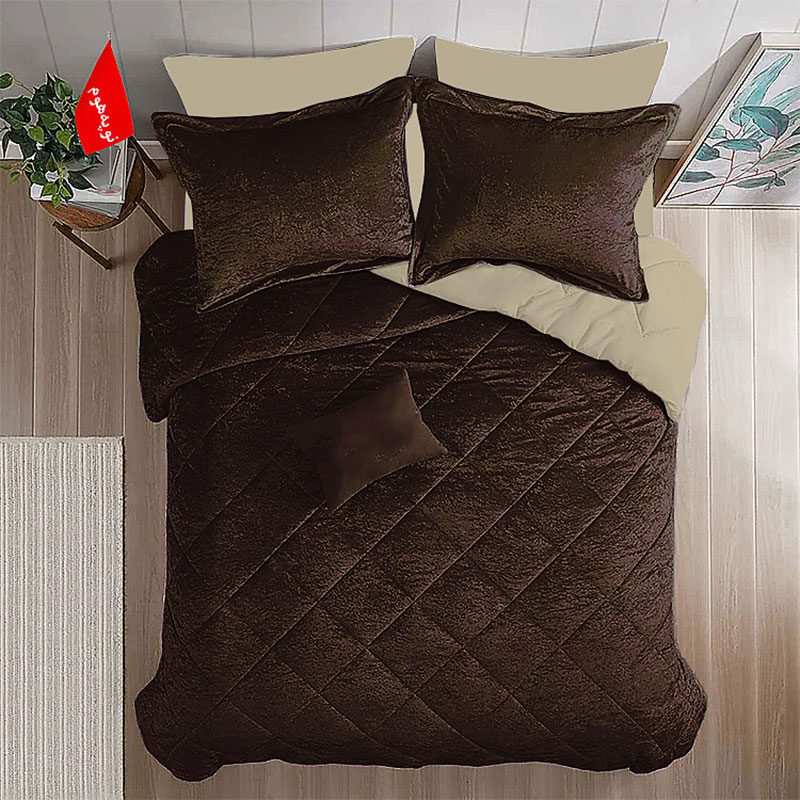 روتختی مینیمال مخمل طرح لوزی نوپه هوم