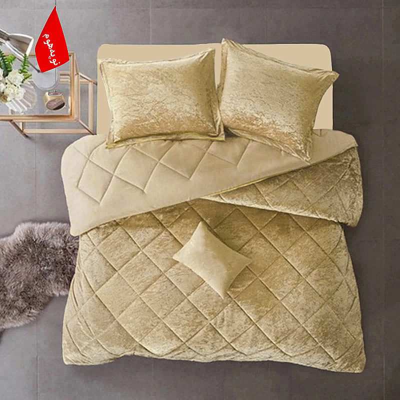 روتختی مینیمال مخمل طرح لوزی نوپه هوم