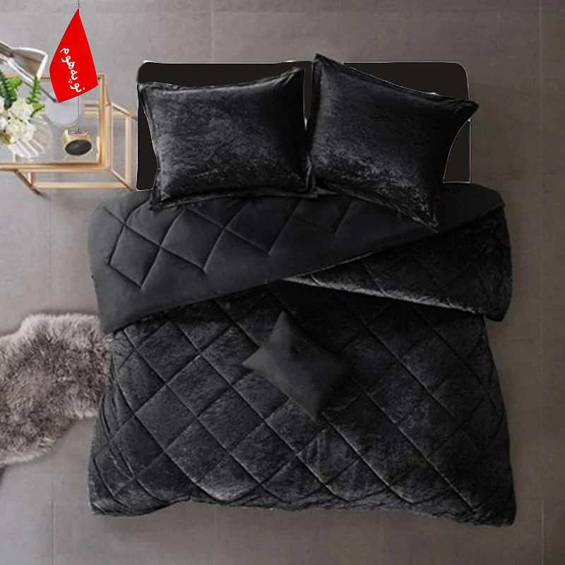 روتختی مینیمال مخمل طرح لوزی نوپه هوم