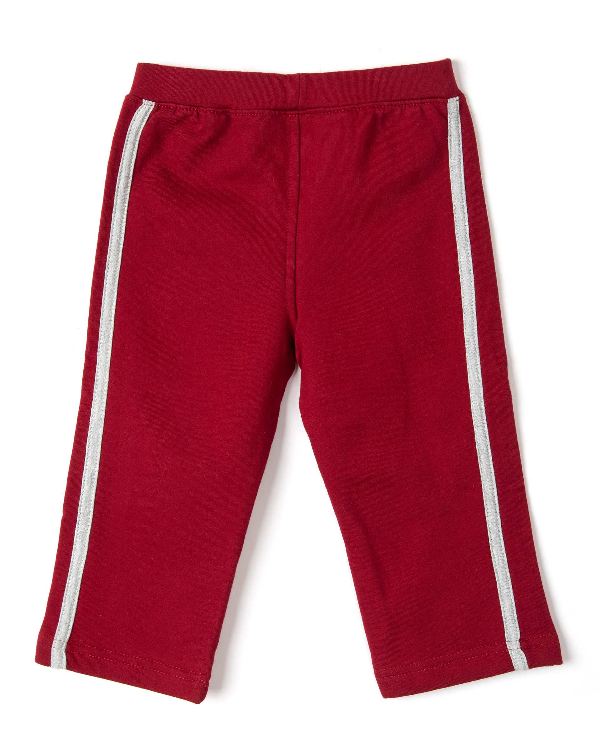 شلوار پسرانه راحتی زرشکی او وی اس OVS