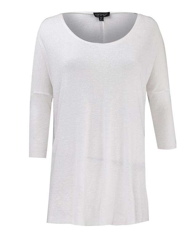 بلوز بلند زنانه سفید TOP SHOP