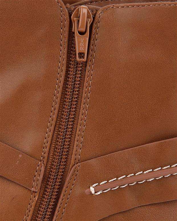 نیم بوت سگک دار زنانه عسلی CHARLES & KEITH