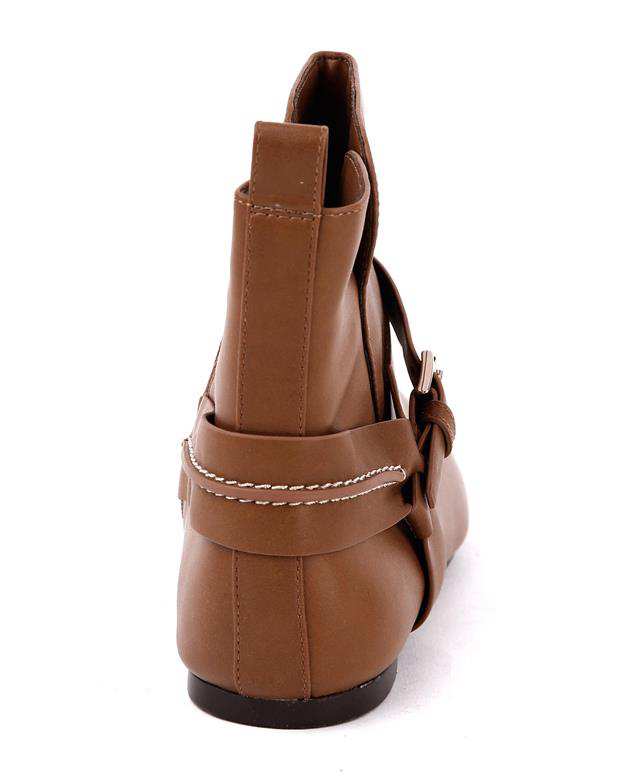 نیم بوت سگک دار زنانه عسلی CHARLES & KEITH