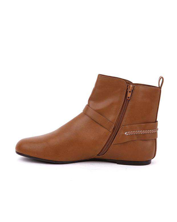 نیم بوت سگک دار زنانه عسلی CHARLES & KEITH