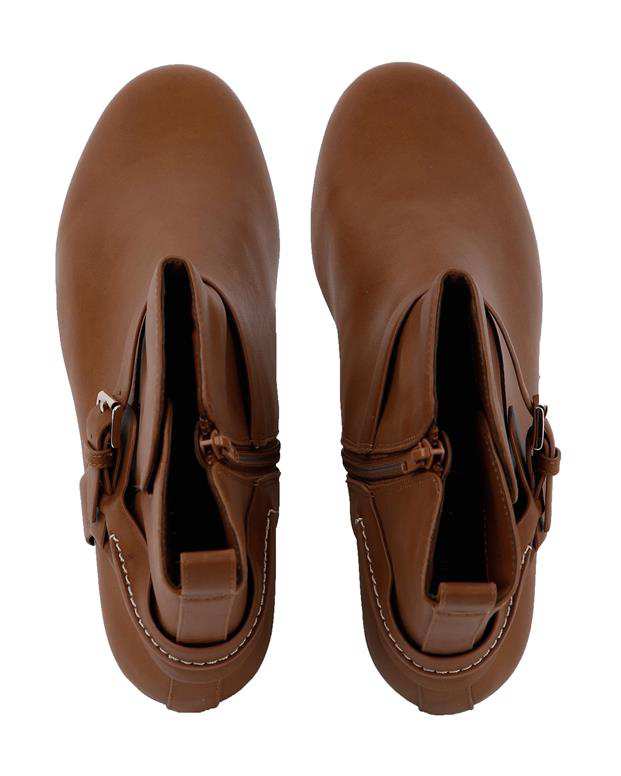 نیم بوت سگک دار زنانه عسلی CHARLES & KEITH