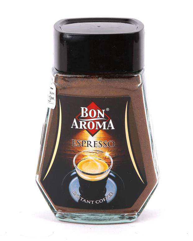 پودر قهوه فوری شیشه ای 100 گرما اسپرسو Bon Aroma