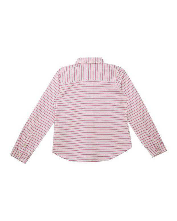 شومیز راه راه دخترانه صورتی سفید Joe Fresh