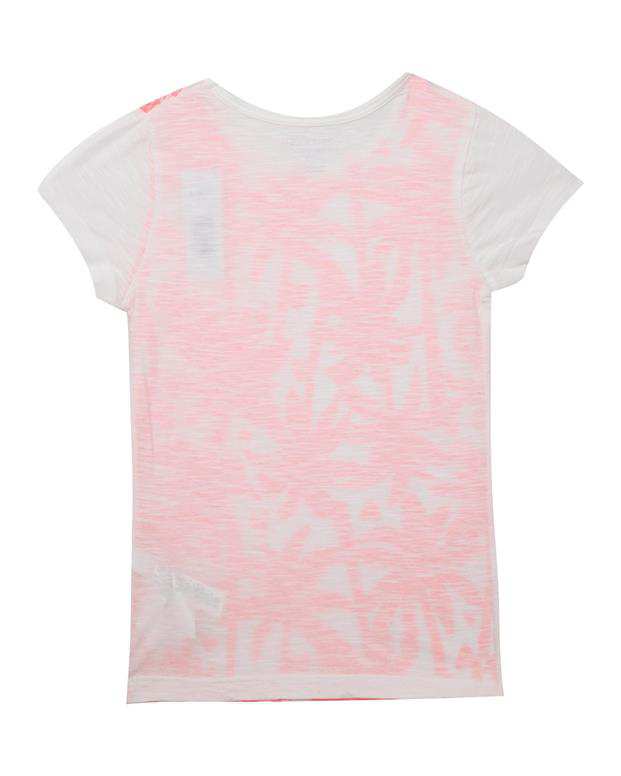 بلوز طرح نخل دخترانه سفید گلبهی Joe Fresh