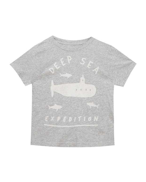 تی‌شرت پسرانه طوسی ملانژ Joe Fresh