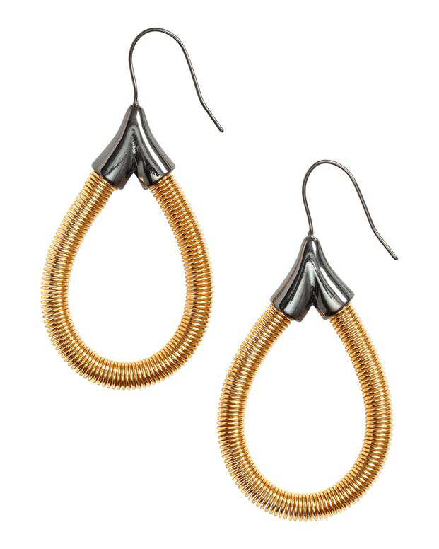 گوشواره آویز زنانه طلایی H&M