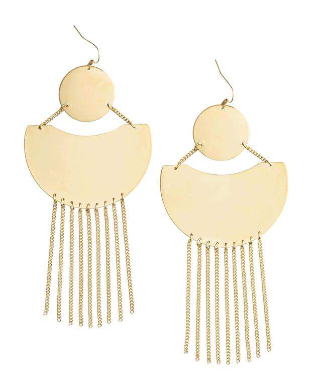 گوشواره آویز زنانه طلایی H&M