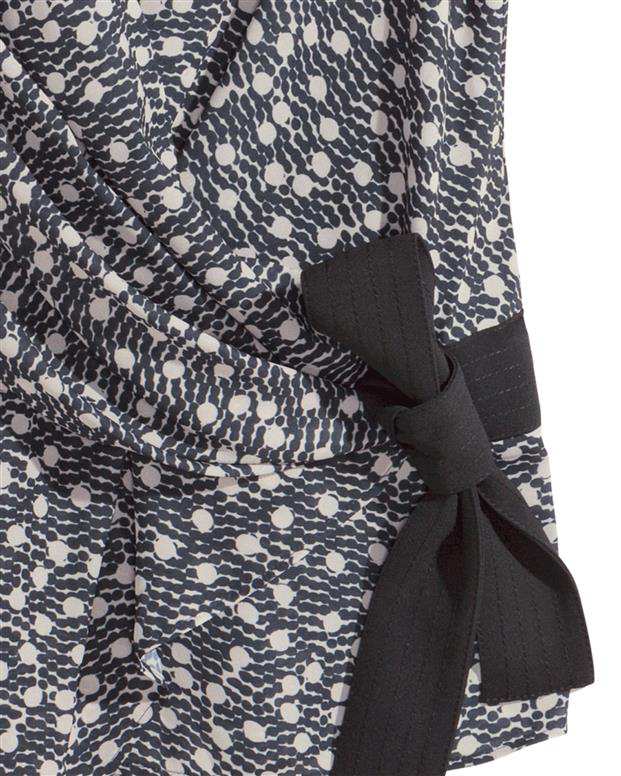 تاپ زنانه سفید مشکی H&M