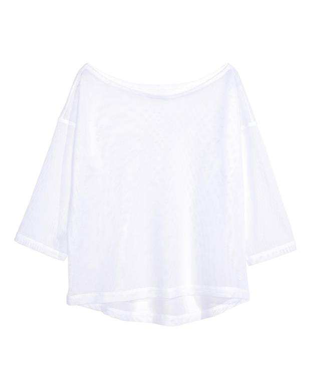 بلوز توری زنانه سفید H&M