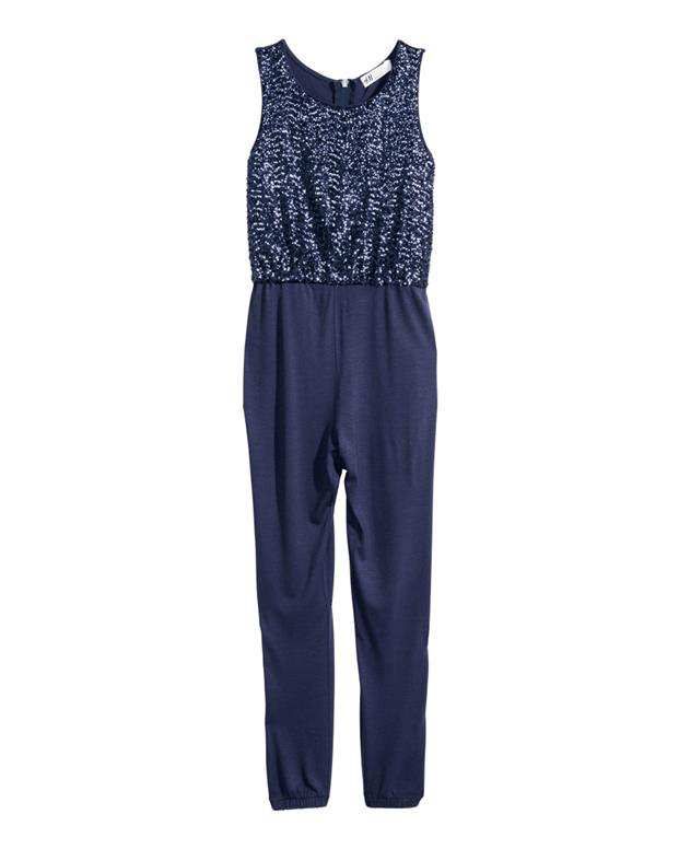سرهمی پولک‌دار دخترانه سرمه‌ای بنفش H&M